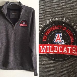 University of Arizona Wildcats College 1/4 Zip Long Sleeve Pullover Large